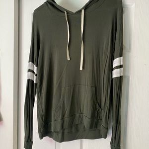 Olive Long Sleeve Hoodie